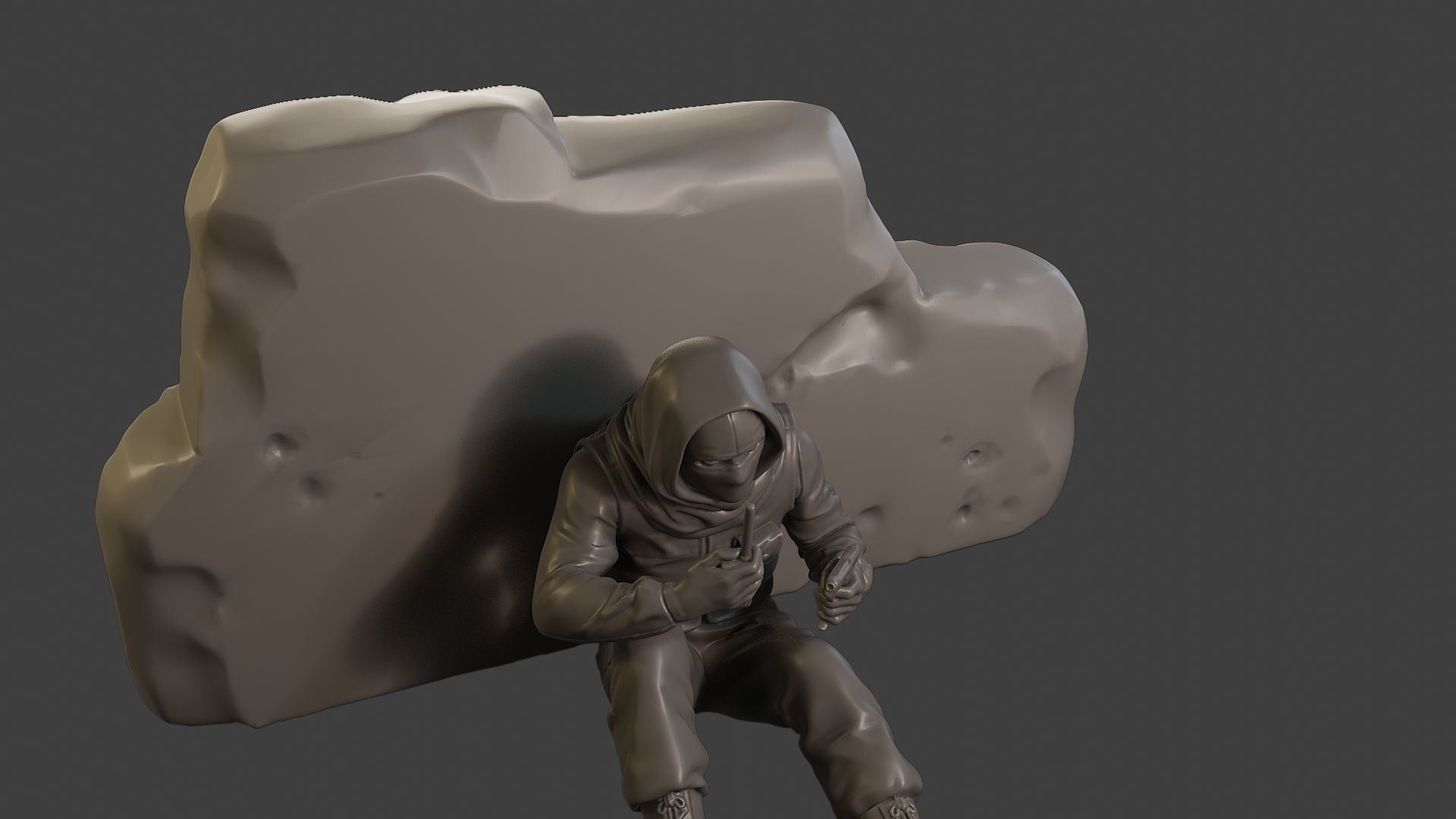 Conflict Scene Figurine Print ESFP1 013 3D print model_19