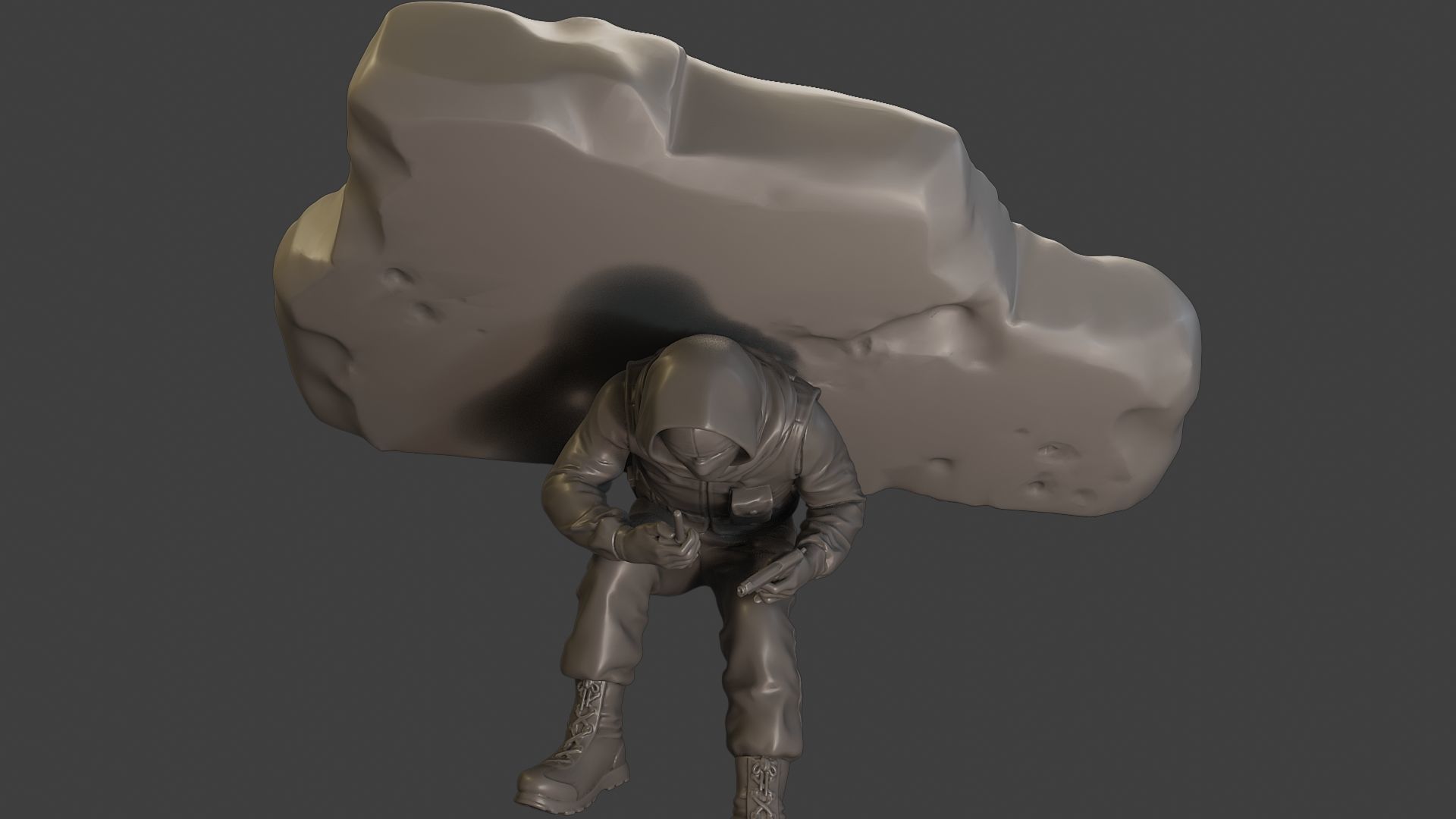 Conflict Scene Figurine Print ESFP1 013 3D print model_14