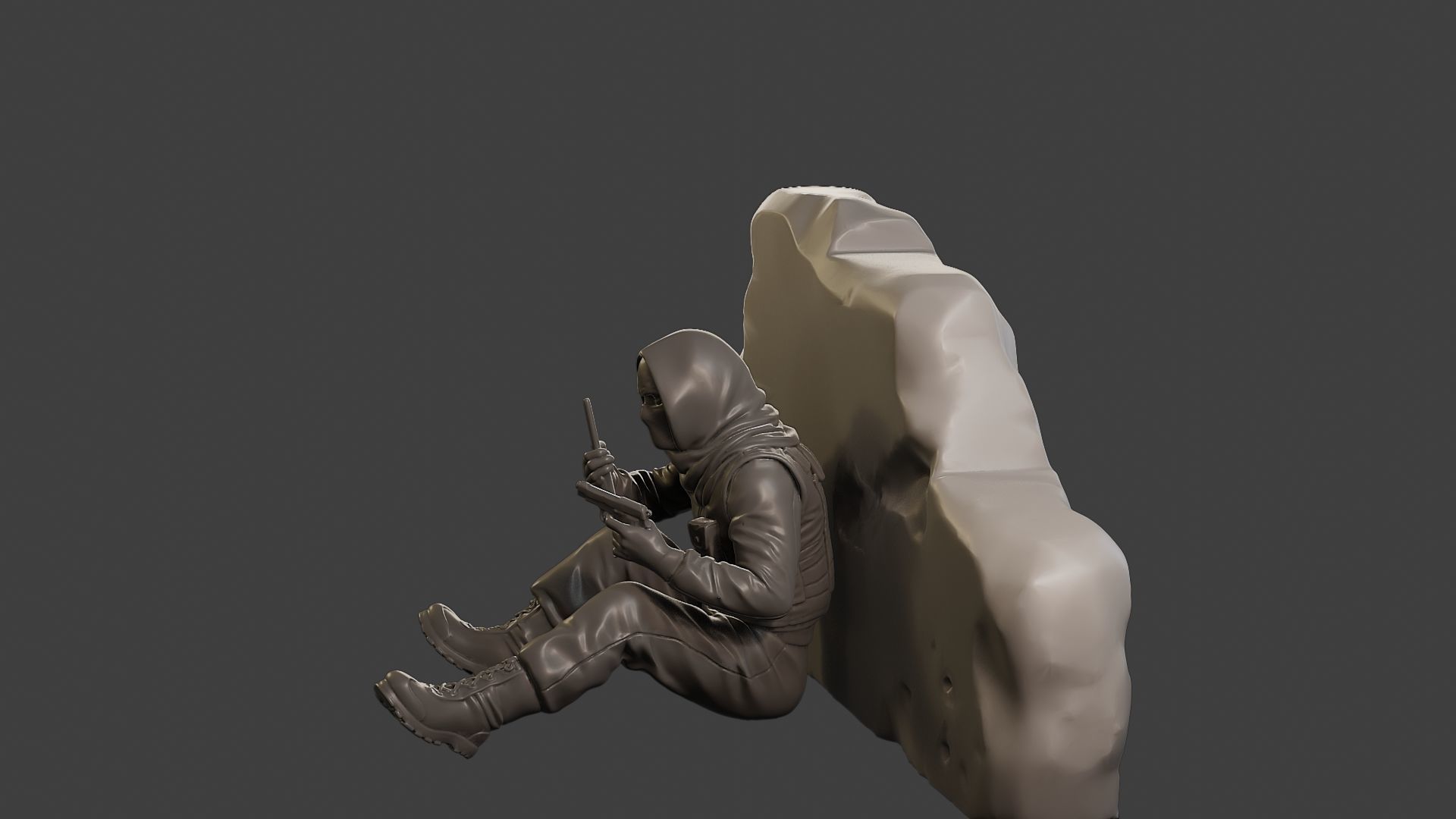 Conflict Scene Figurine Print ESFP1 013 3D print model_3