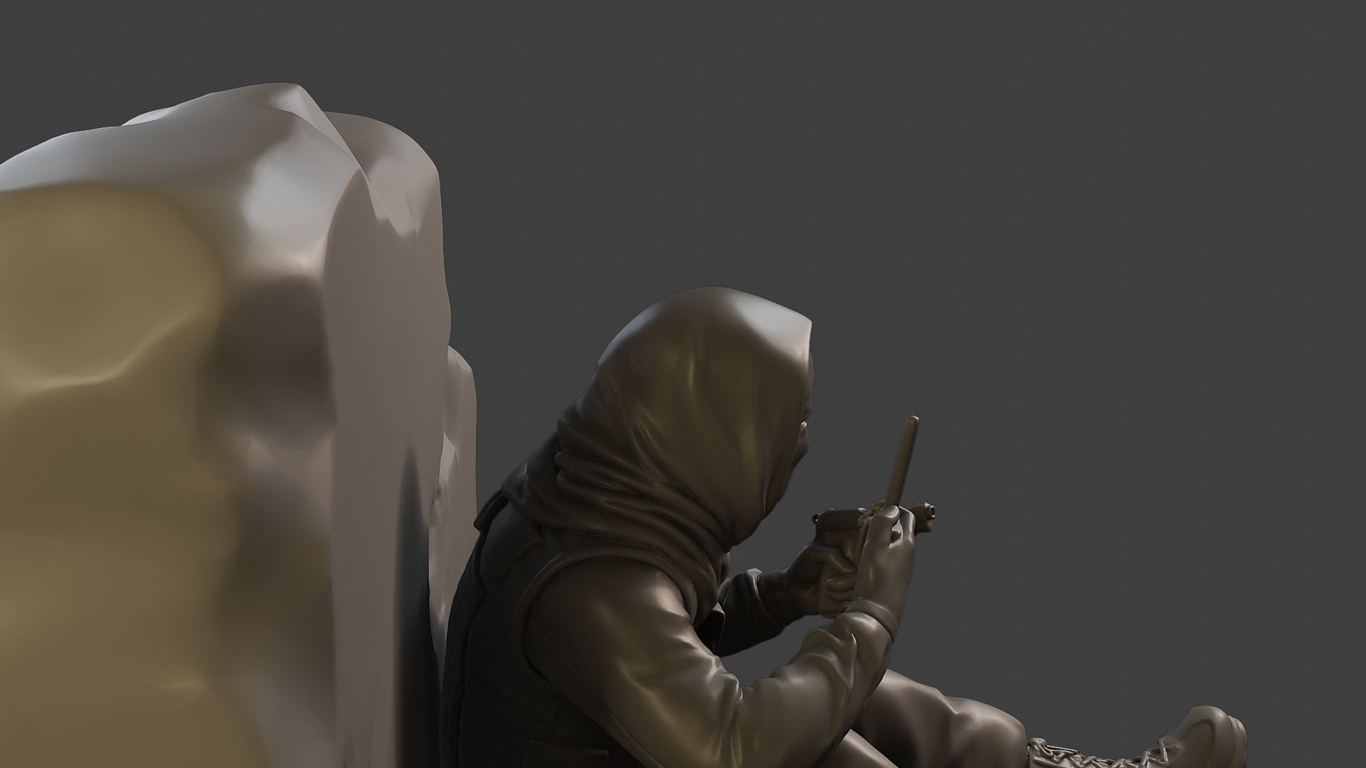 Conflict Scene Figurine Print ESFP1 013 3D print model_20