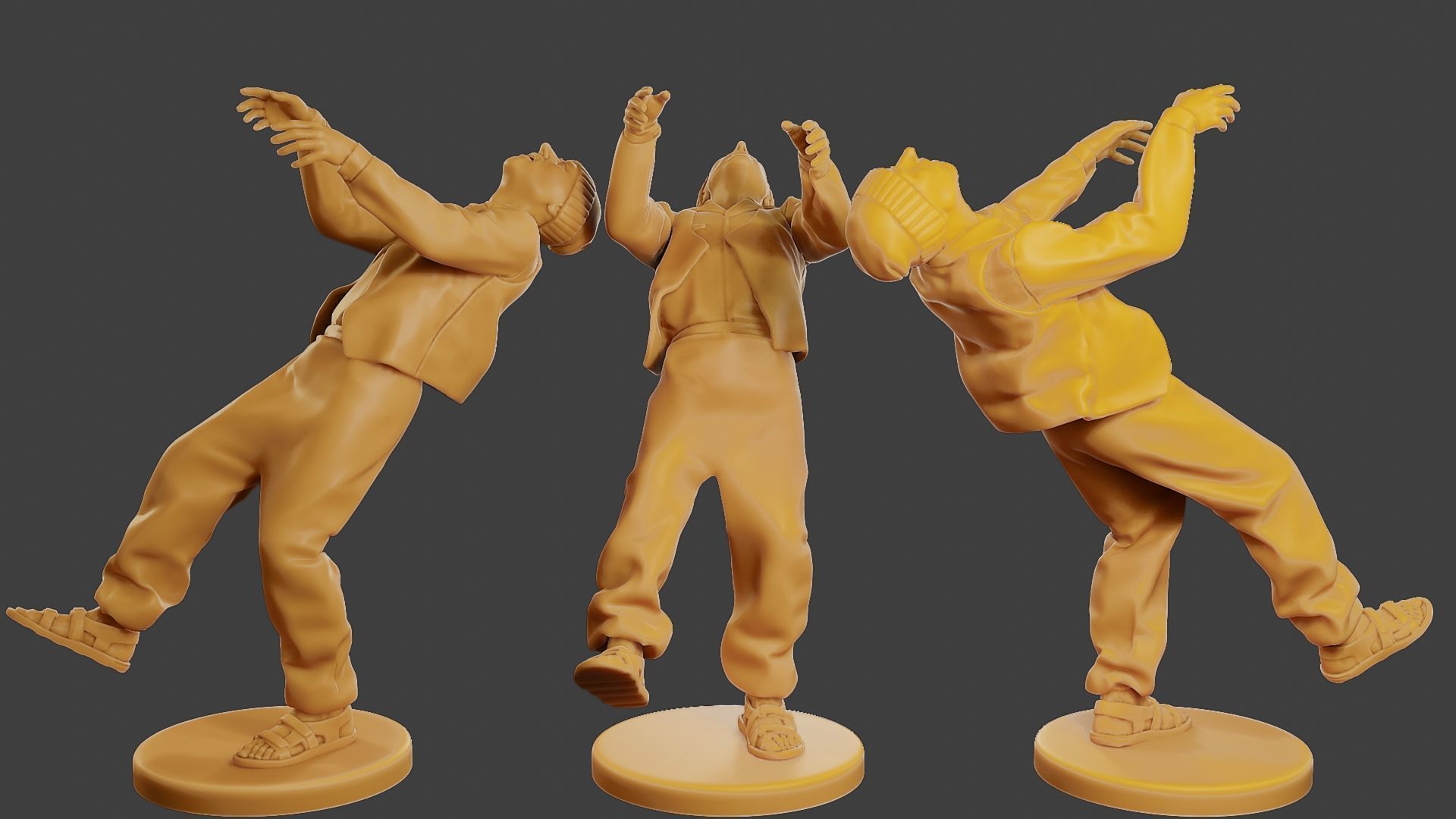 Conflict Scene Figurine Print ESFP1 Pack1 3D Model Collection_3