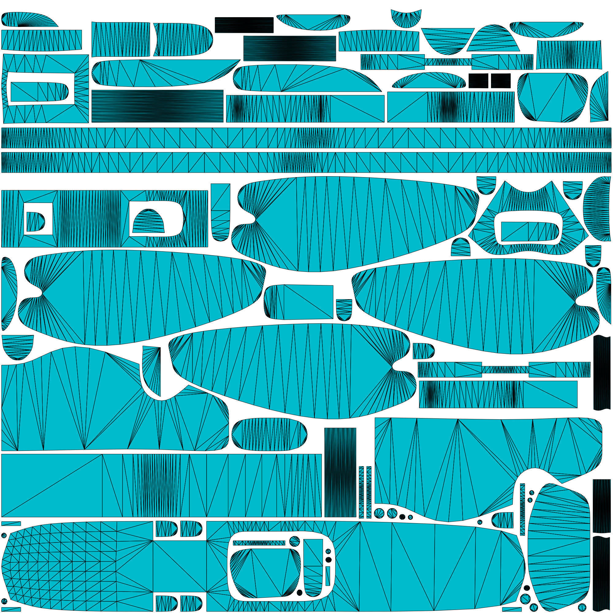 Wooden Toy Raven Low-poly 3D model_21