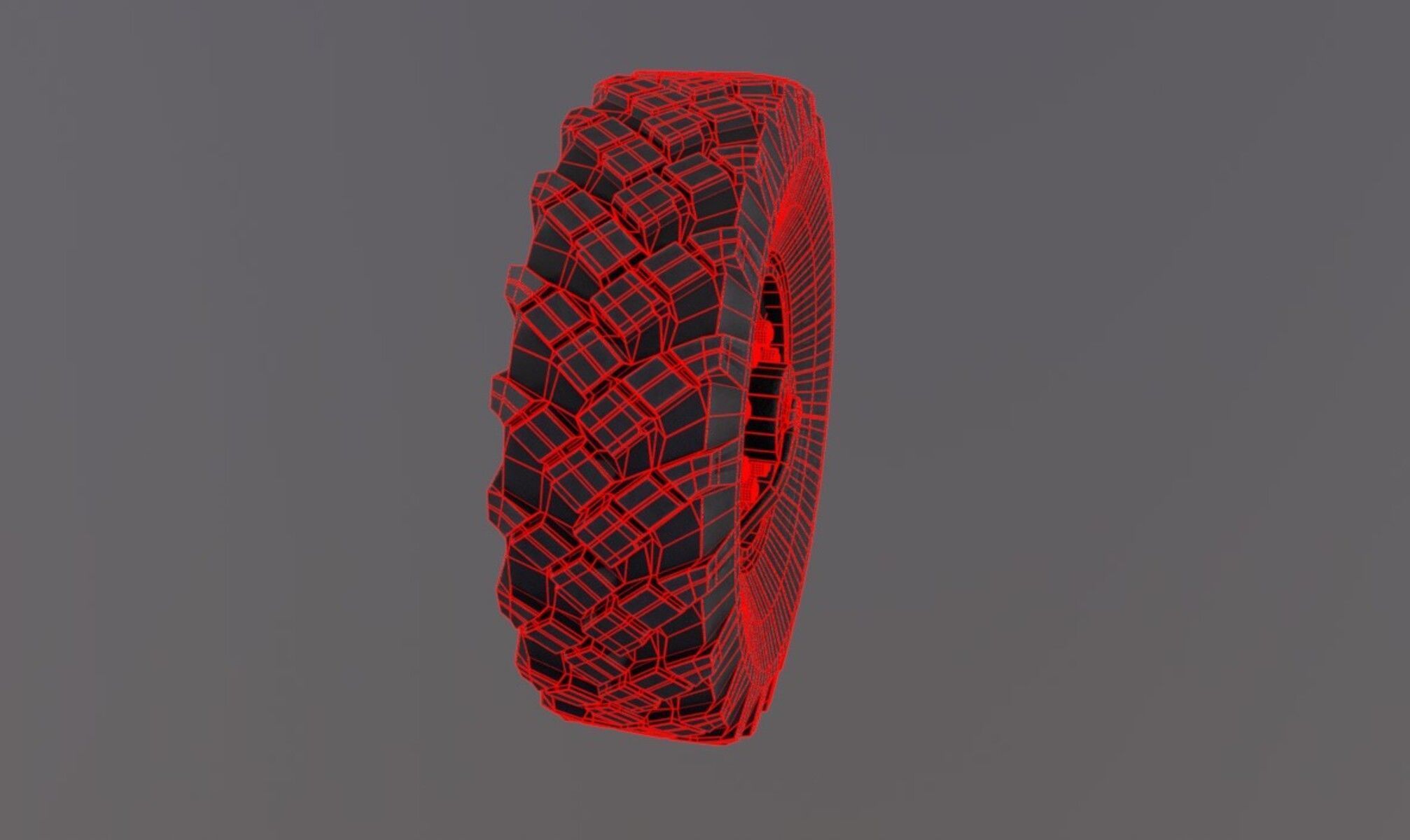 truck wheel PBR Game-Ready Low-poly 3D model_29