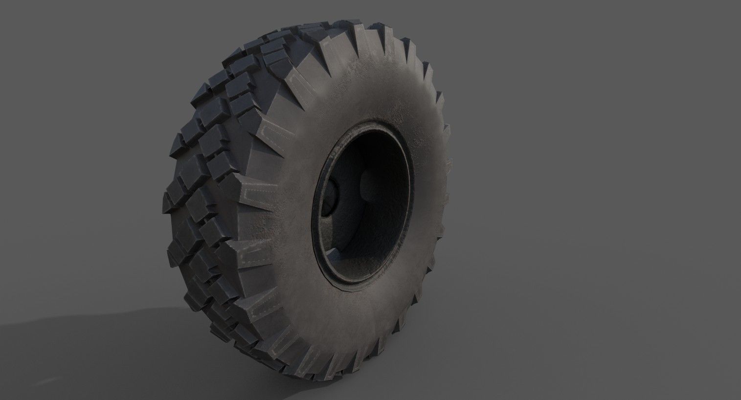 truck wheel PBR Game-Ready Low-poly 3D model_20