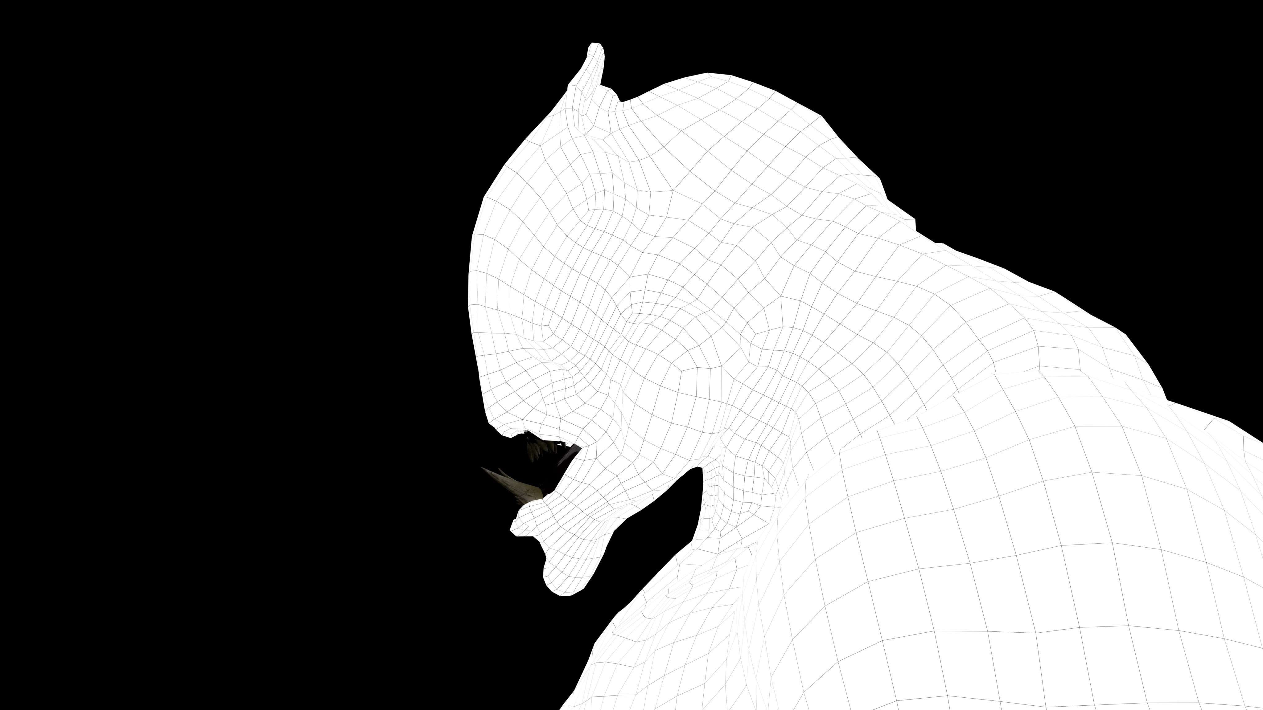 CAVE BEAST Low-poly 3D model_17