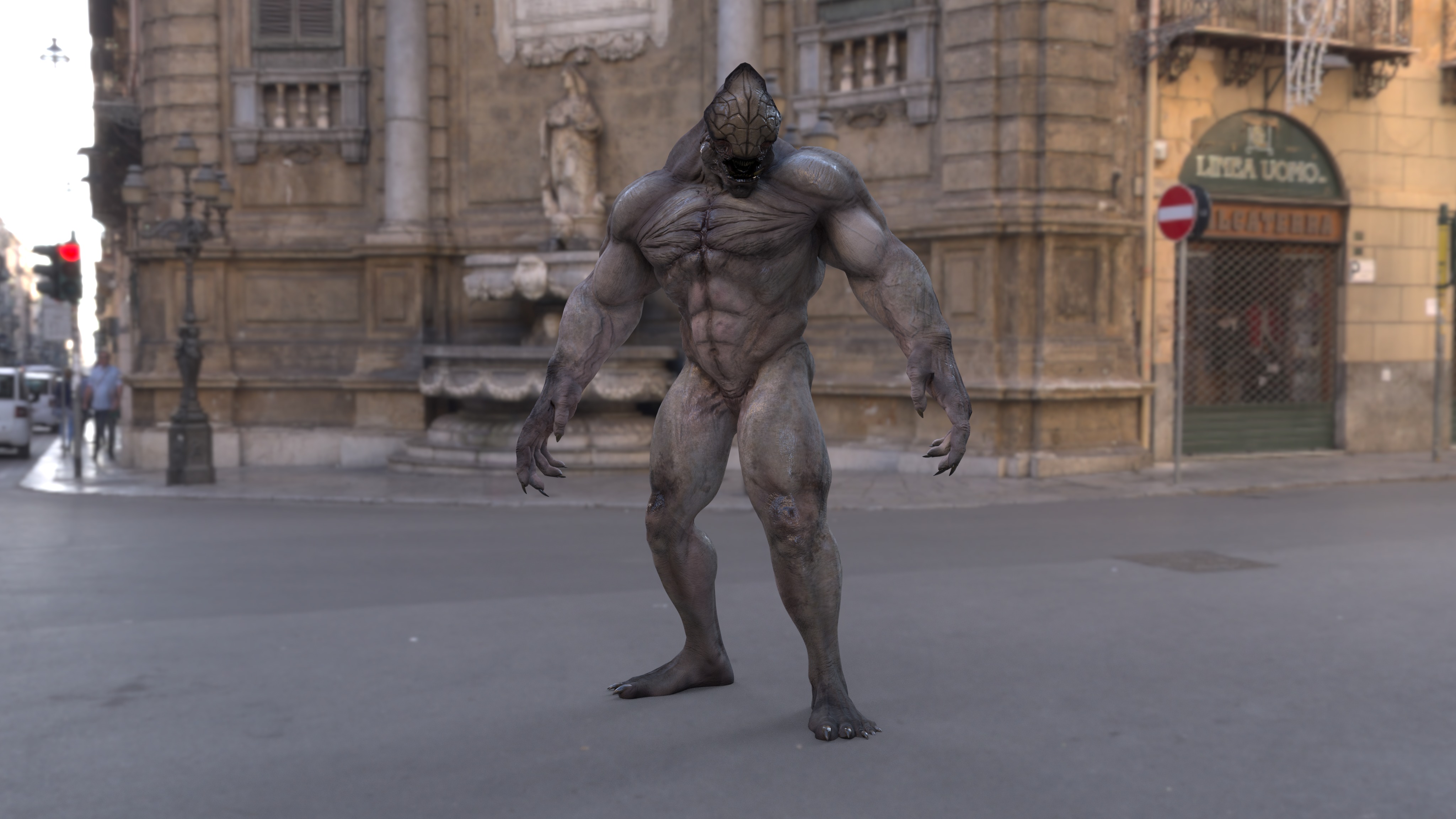 CAVE BEAST Low-poly 3D model_5