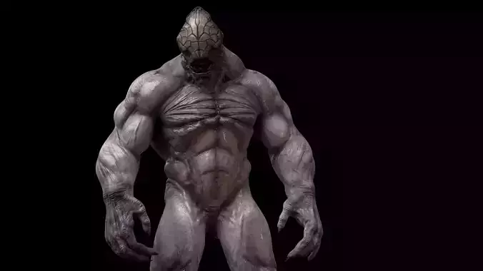 CAVE BEAST Low-poly 3D model