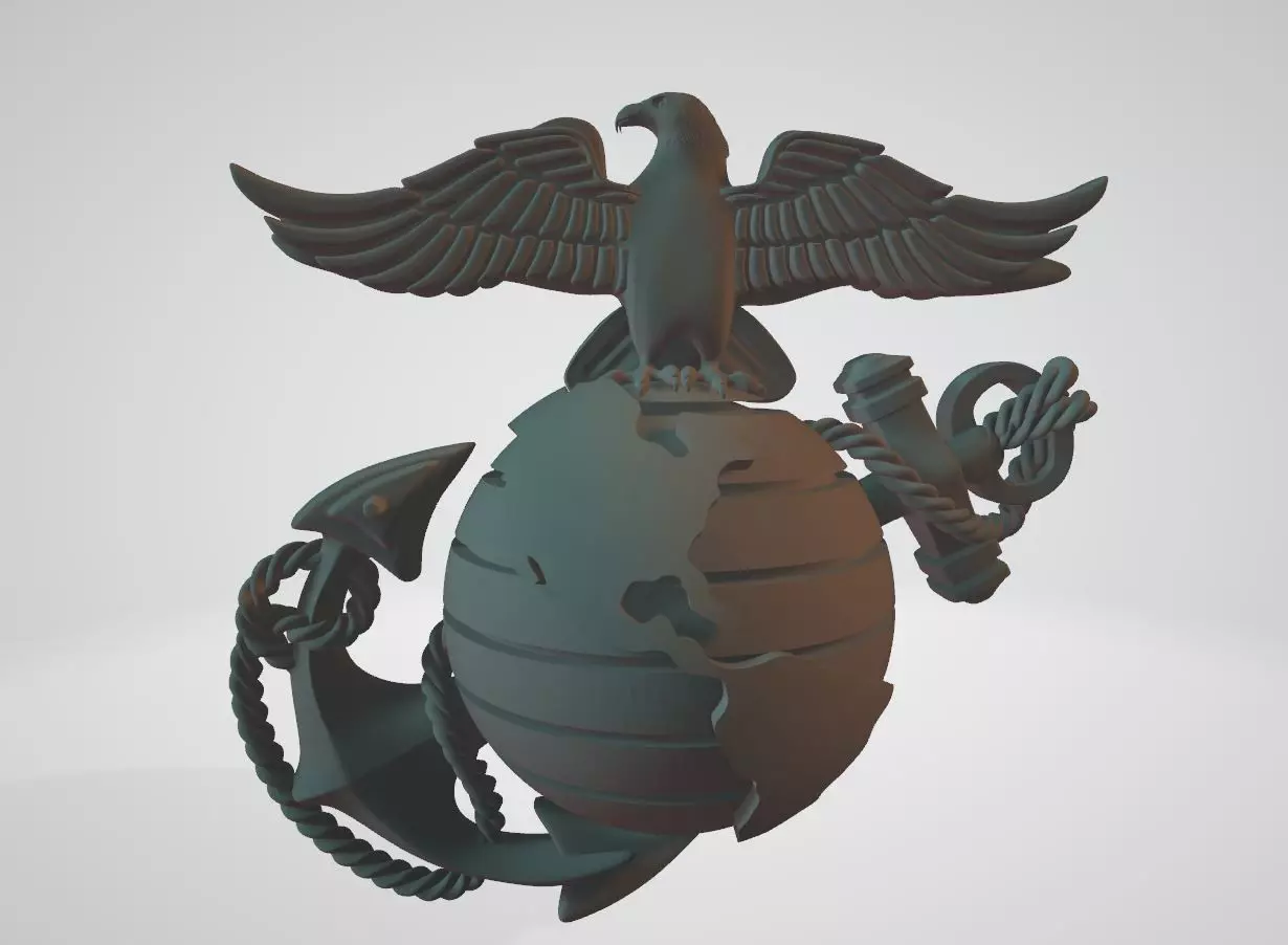 3DPrintModel marine corps 3D print model