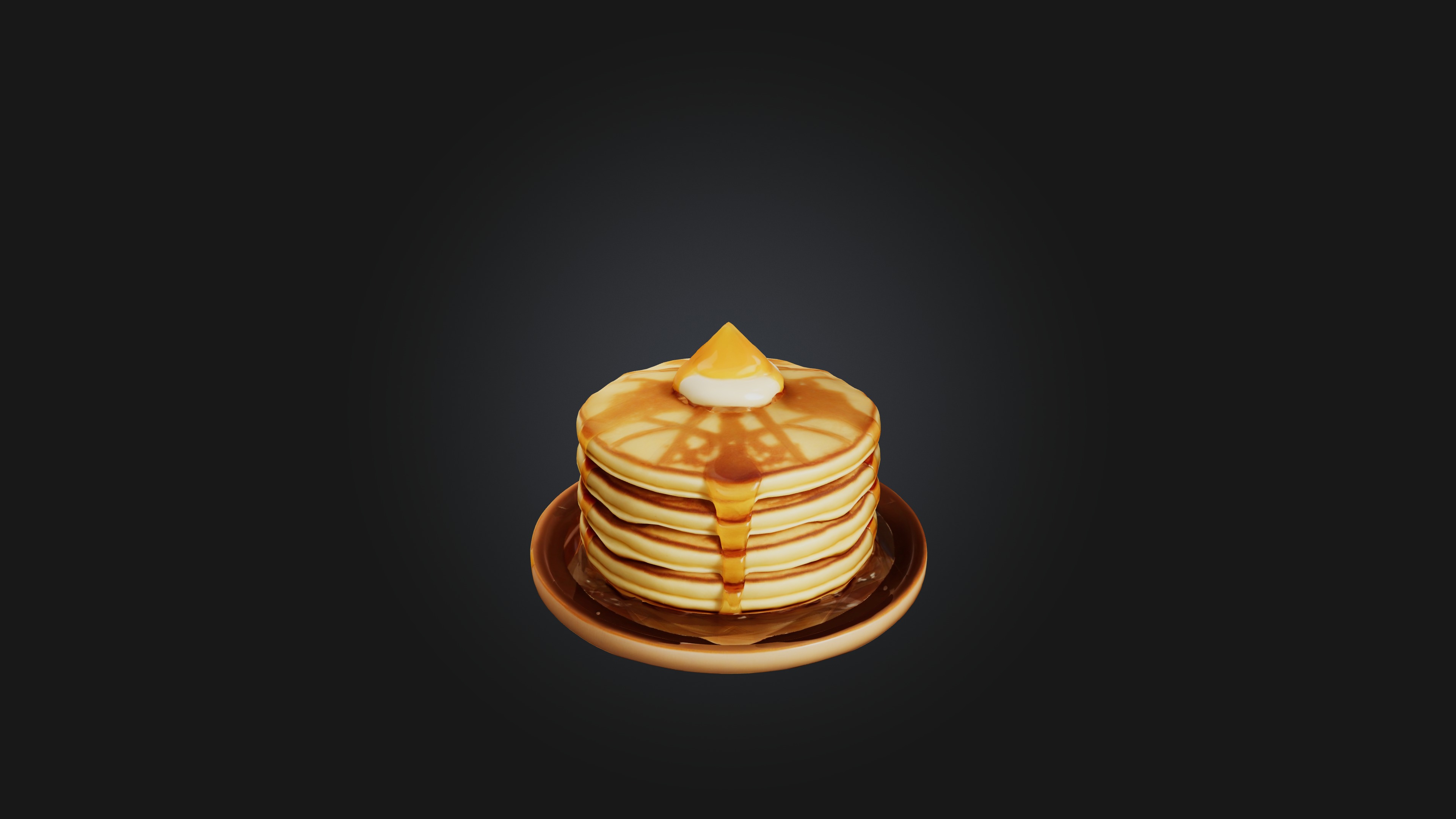Cartoon Pancakes 3D model_5