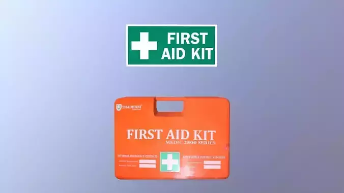 First Aid Kit Low-poly 3D model First Aid Kit Low-poly 3D model