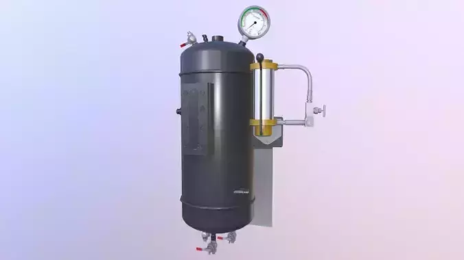 Fluid Control Equipment Low-poly 3D model