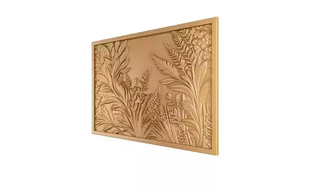 modern panel wall decor set wall relief mural CNC 70