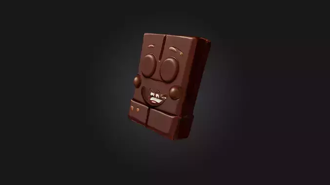 Cartoon Chocolate Bar