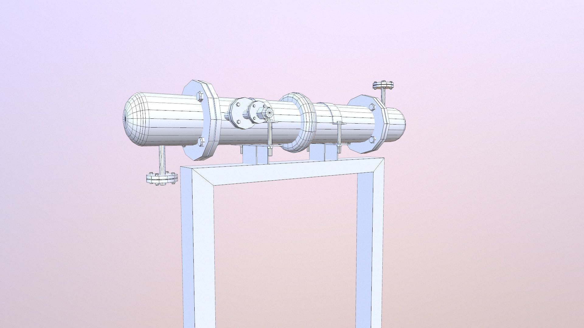 Heat Exchangers Low-poly 3D model_10