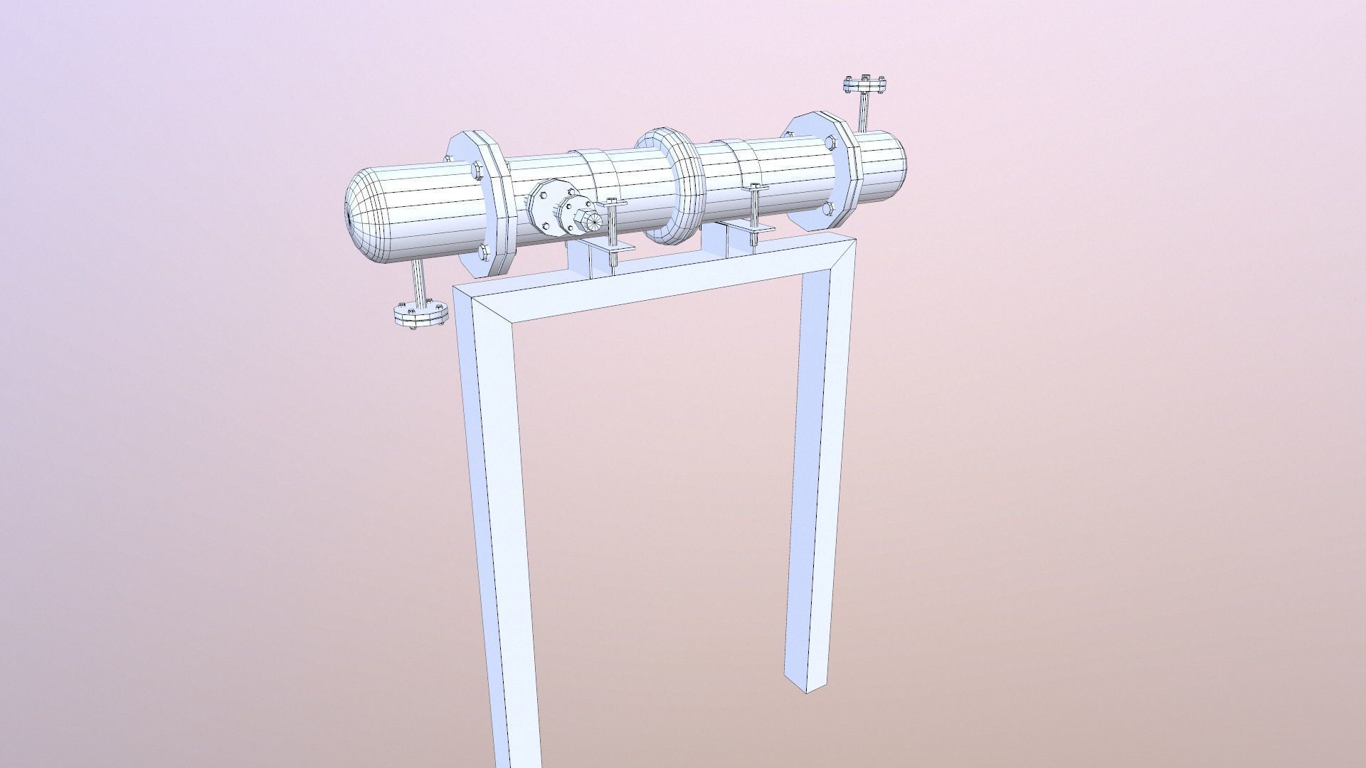 Heat Exchangers Low-poly 3D model_9
