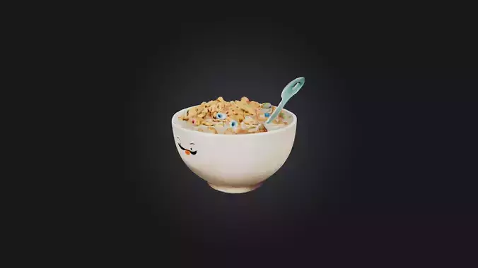 Cartoon Cereal Bowl