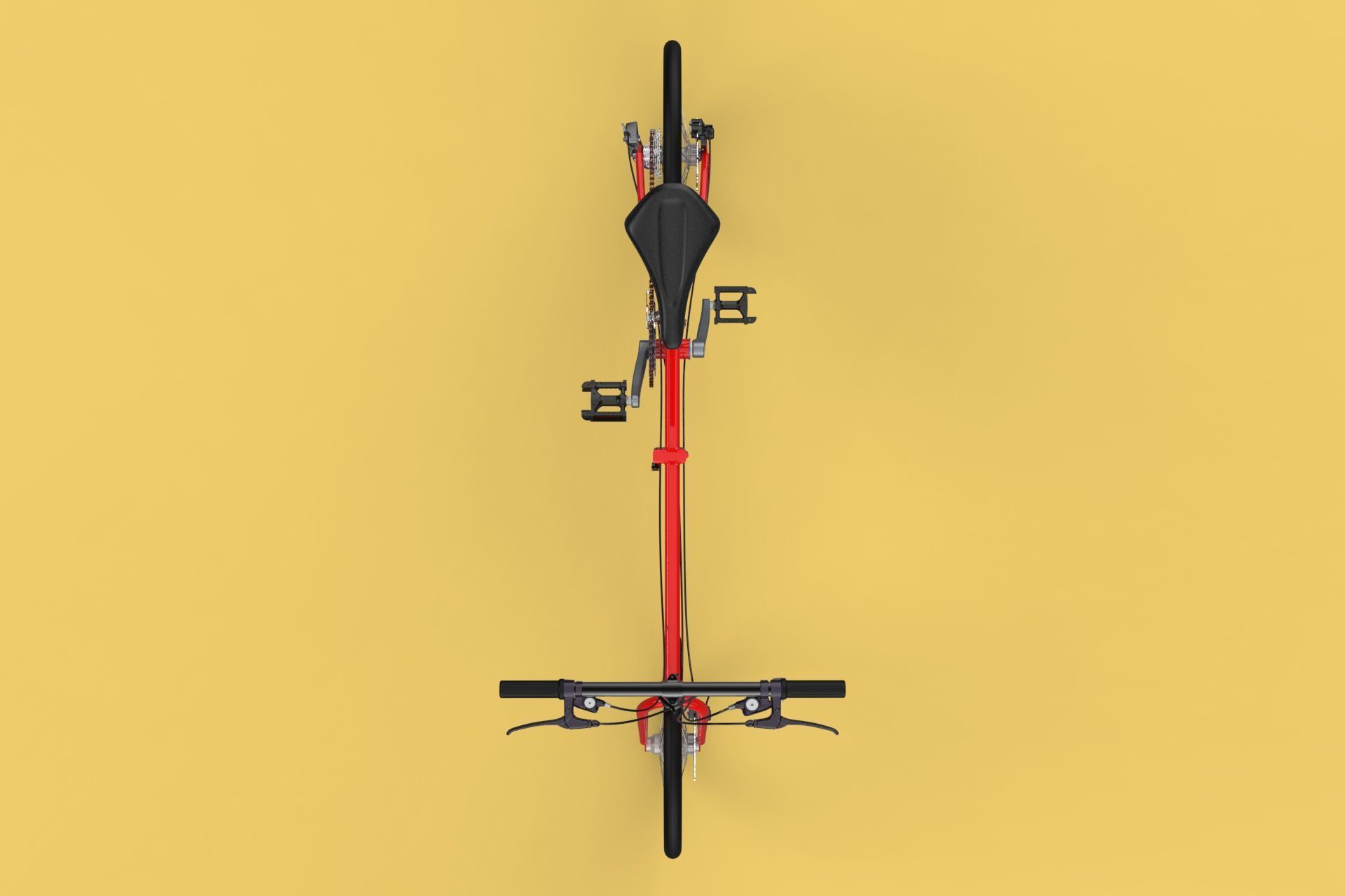 FOLD BICYCLE FOLDING BIKE PORTABLE COMPACT FLIP 3D model_19