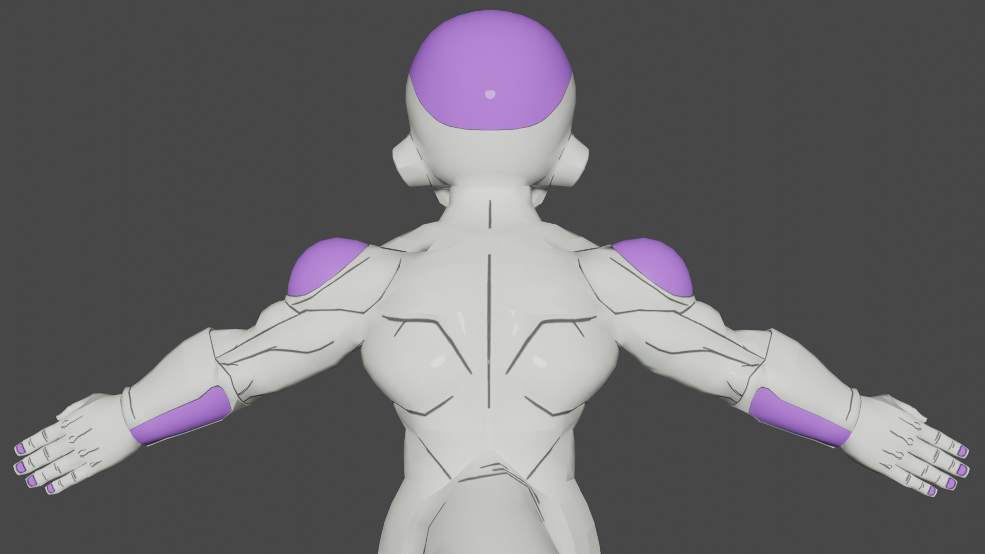 Frieza Final Form Low-poly 3D model_5