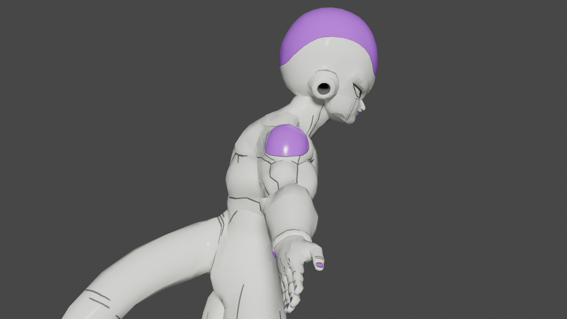 Frieza Final Form Low-poly 3D model_3