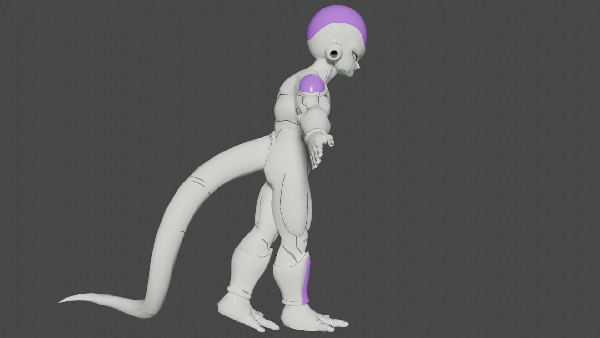 Frieza Final Form Low-poly 3D model_2