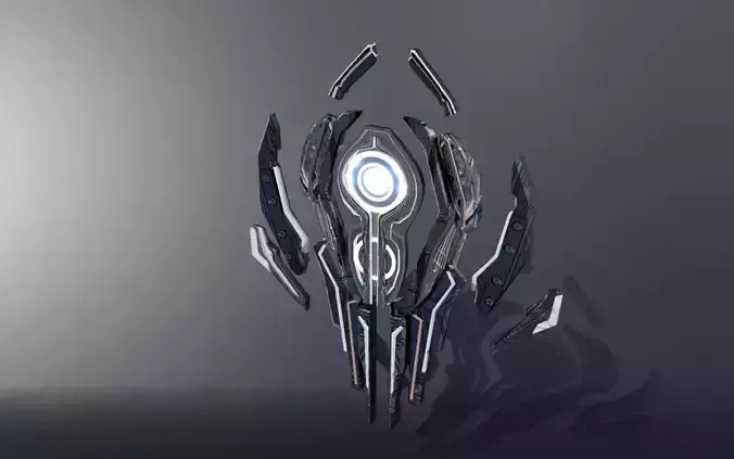 shield Low-poly 3D model