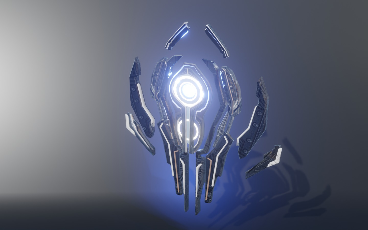 shield Low-poly 3D model_4