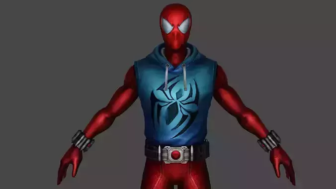 Scarlet Spider 3D model 3D model