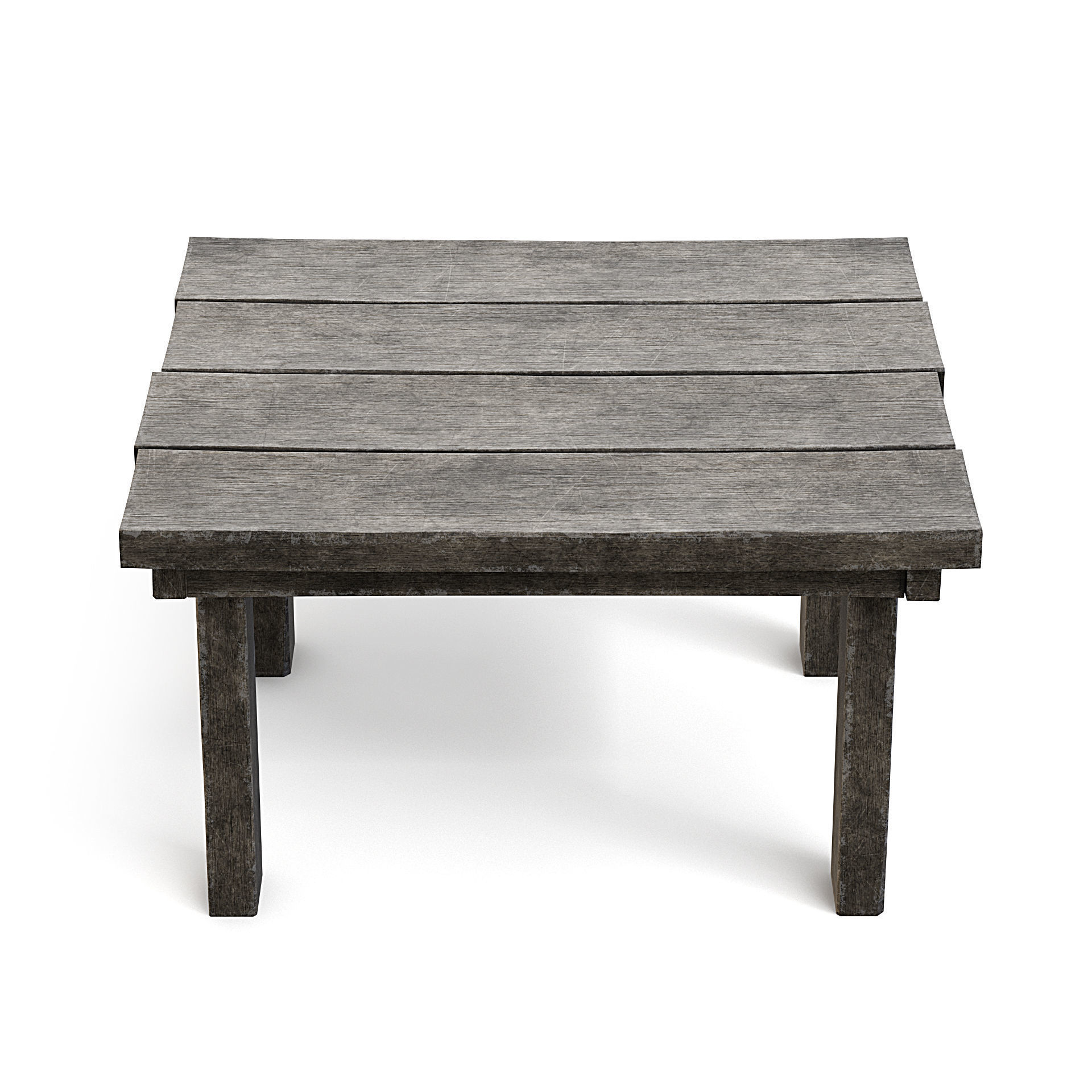 Wooden Table 3D model_4