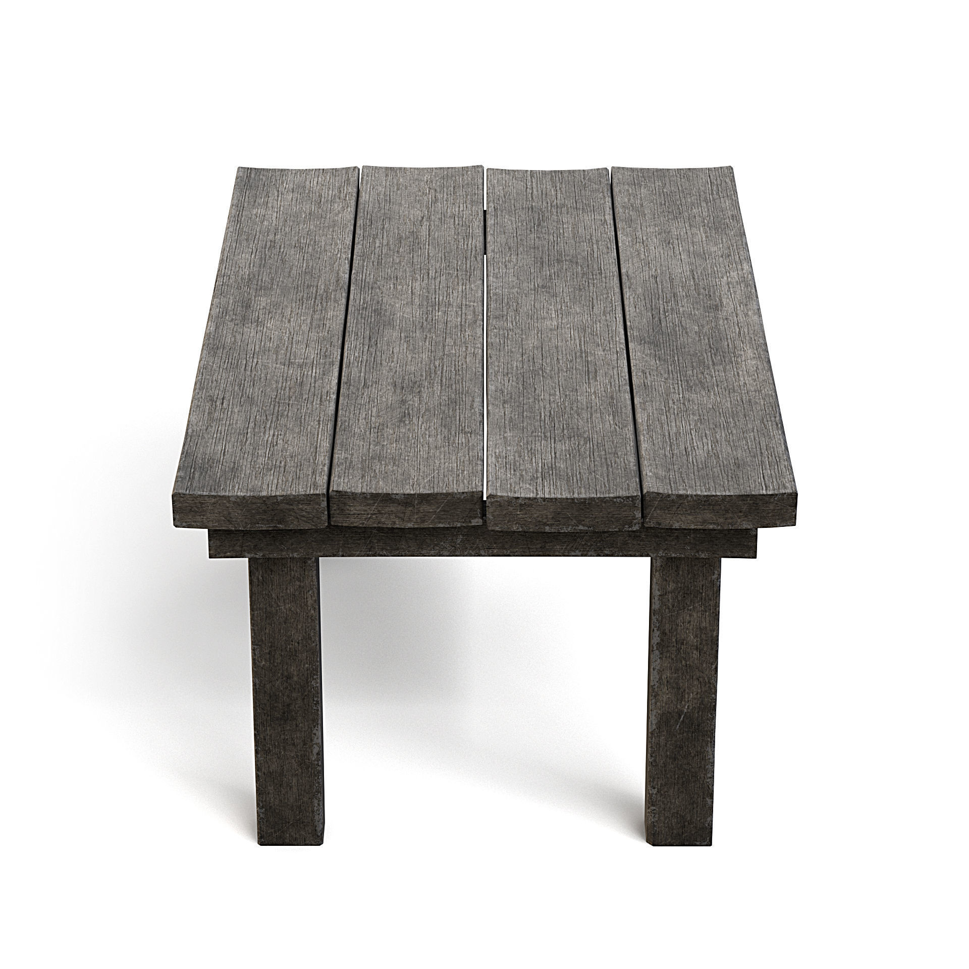 Wooden Table 3D model_6