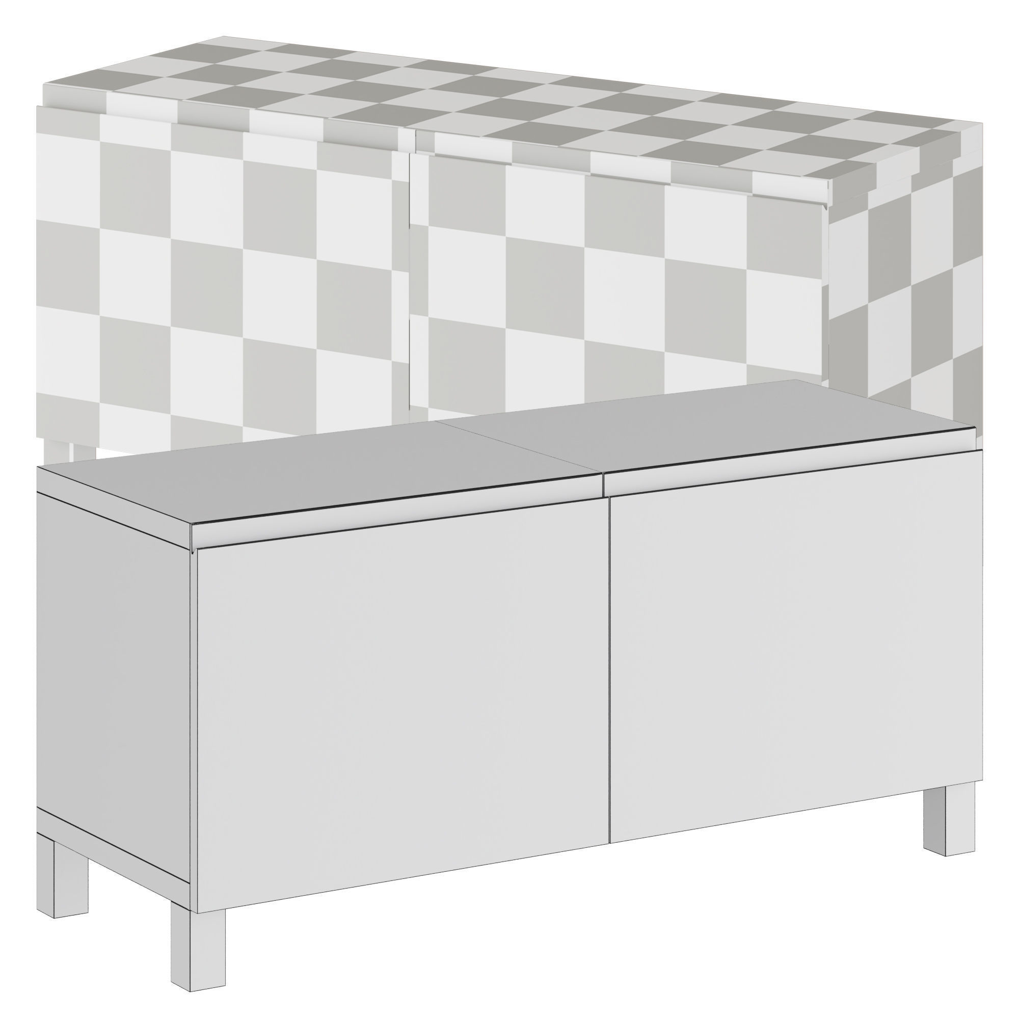 IKEA Combined racks 3D model_2