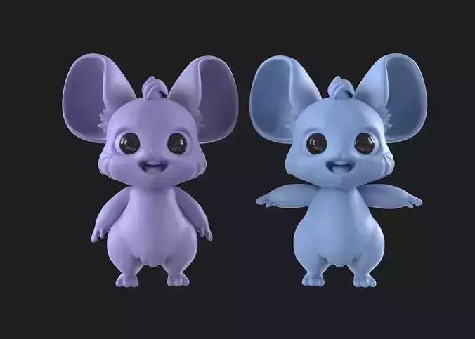 Rodent Mouse Art toy 3D print model
