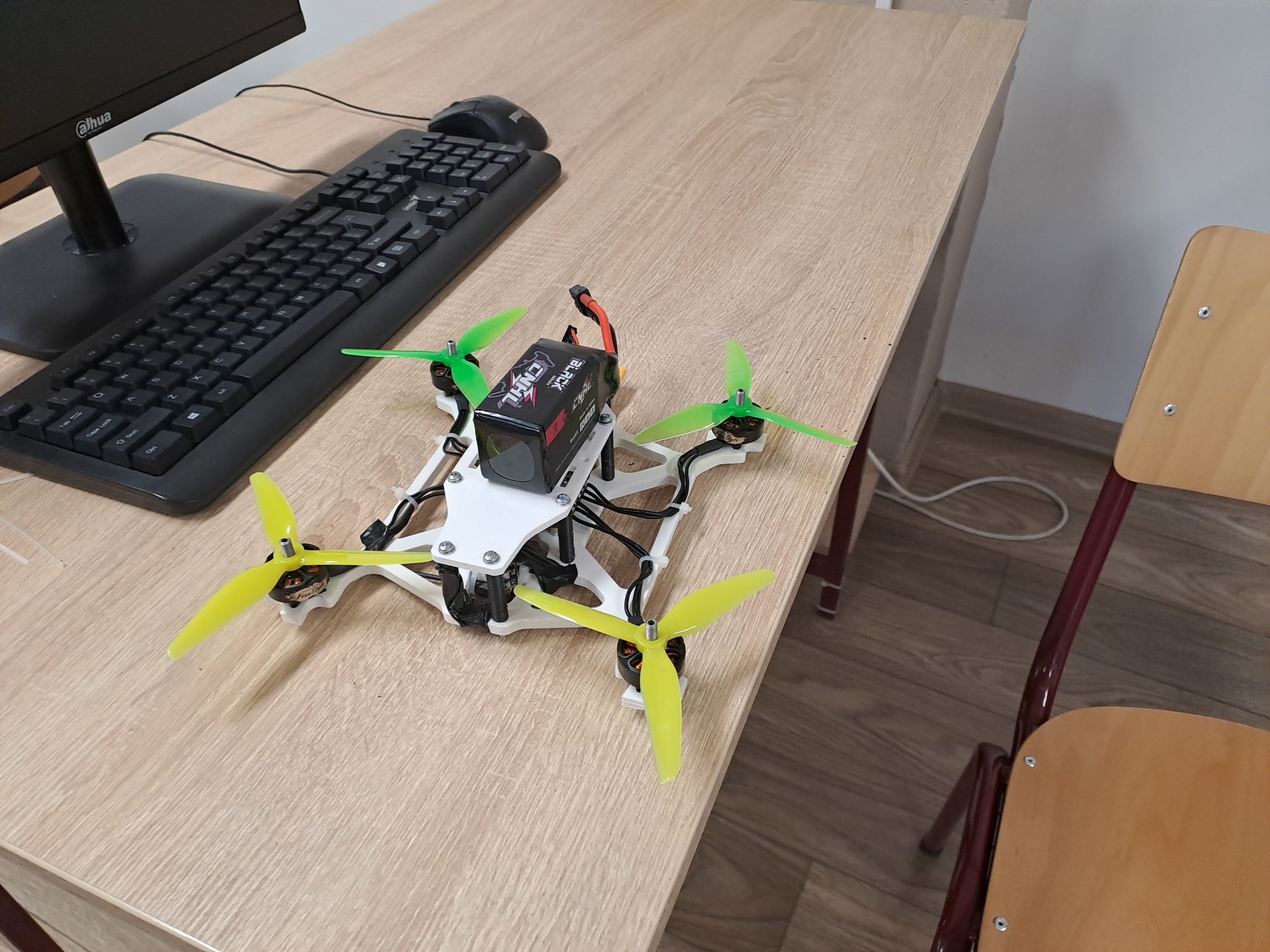 5 inch drone frame 3D print model_1