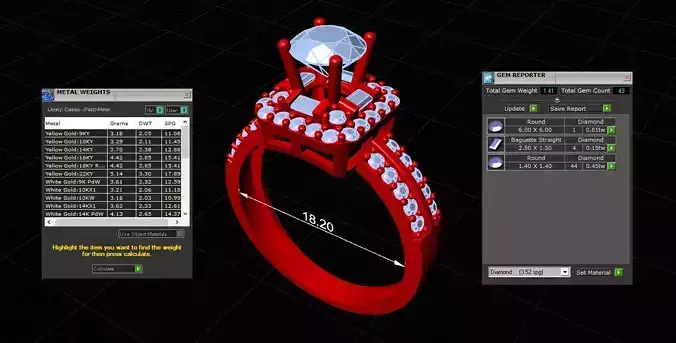 Women Ring 152 3D print model