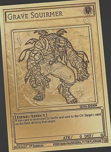 Grave Squirmer - yu-gi-oh Free 3D print model