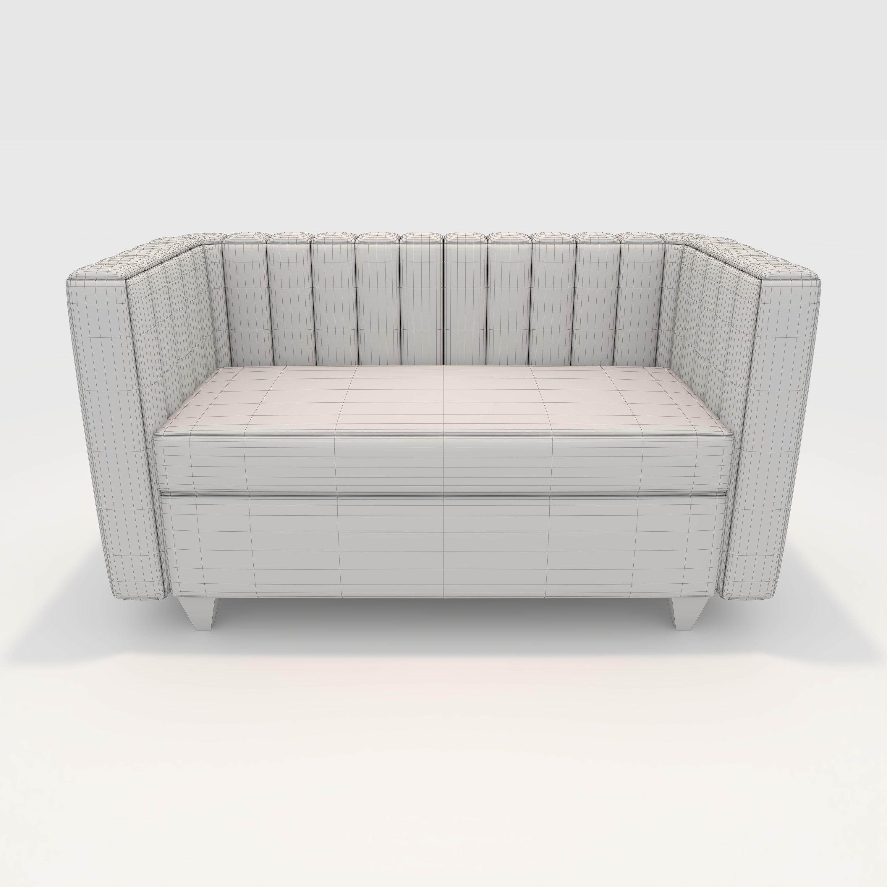 Sofa 2 Seater 1 3D model_3