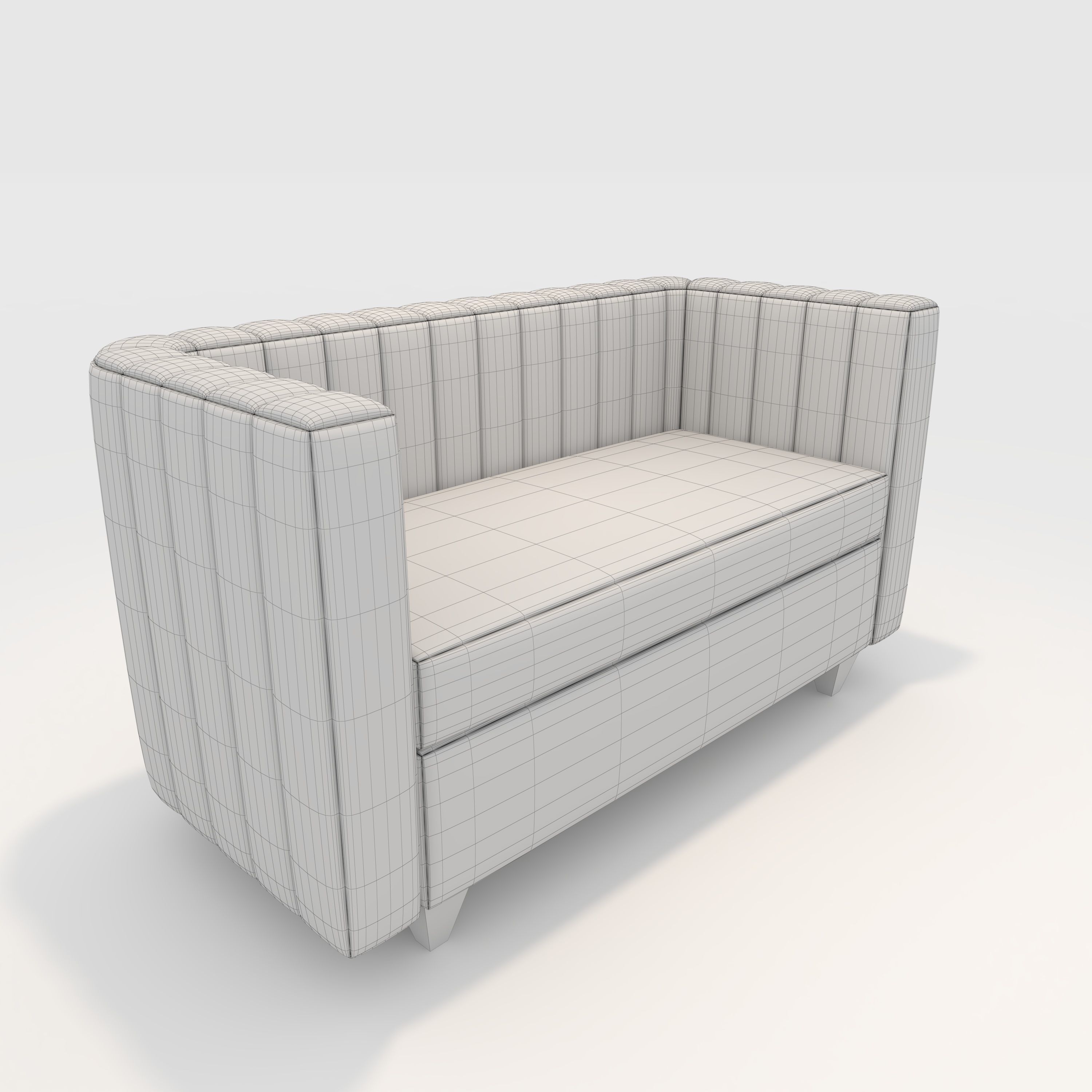 Sofa 2 Seater 1 3D model_1