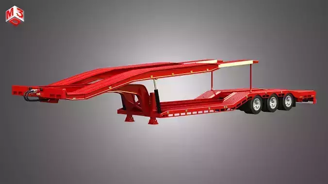 Van Transporter Trailer 3D model