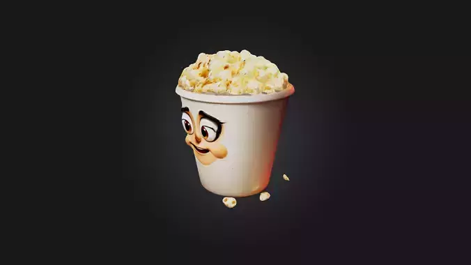 Cartoon Popcorn