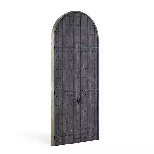 Dungeon Wooden Door 3D model