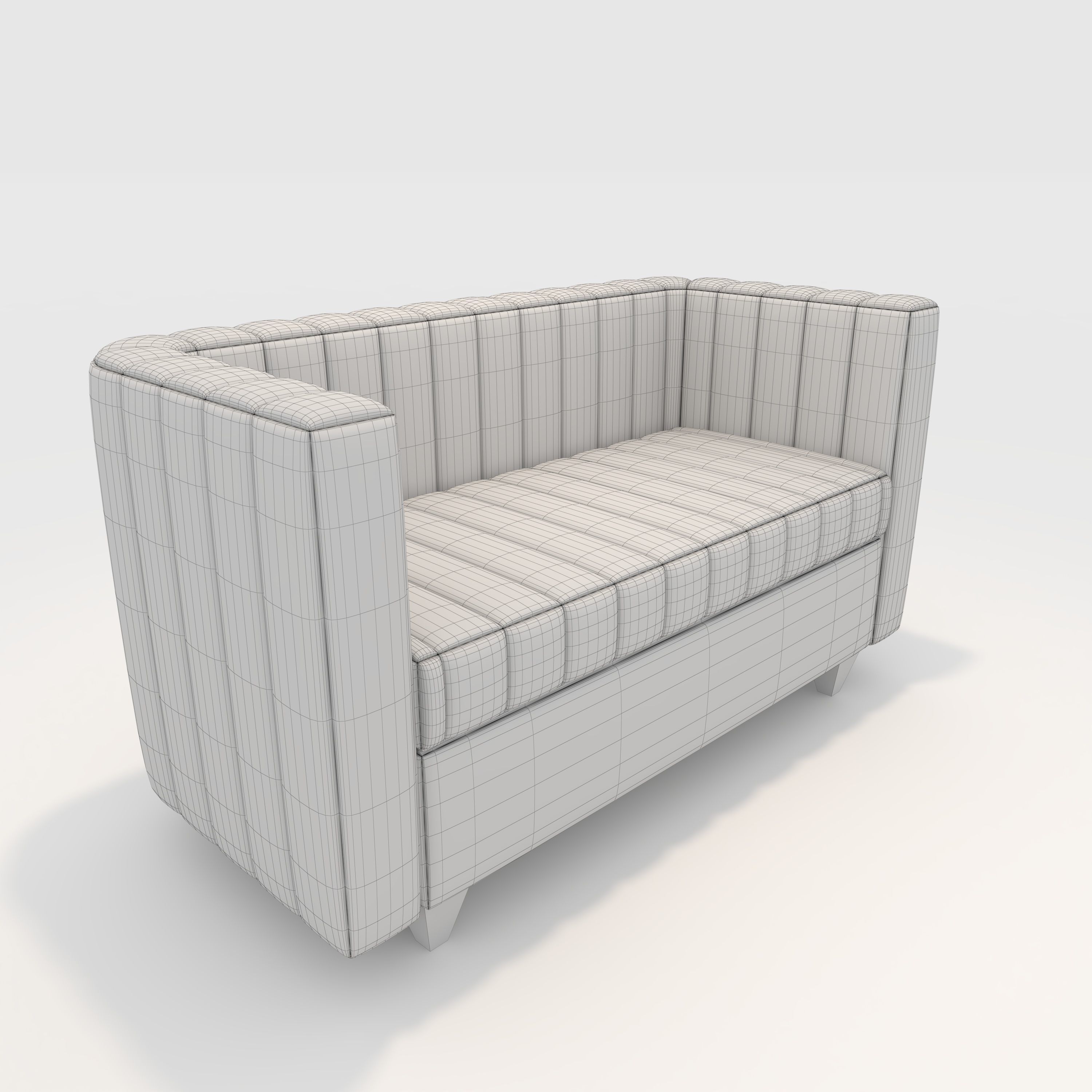 Sofa 2 Seater 3 3D model_1