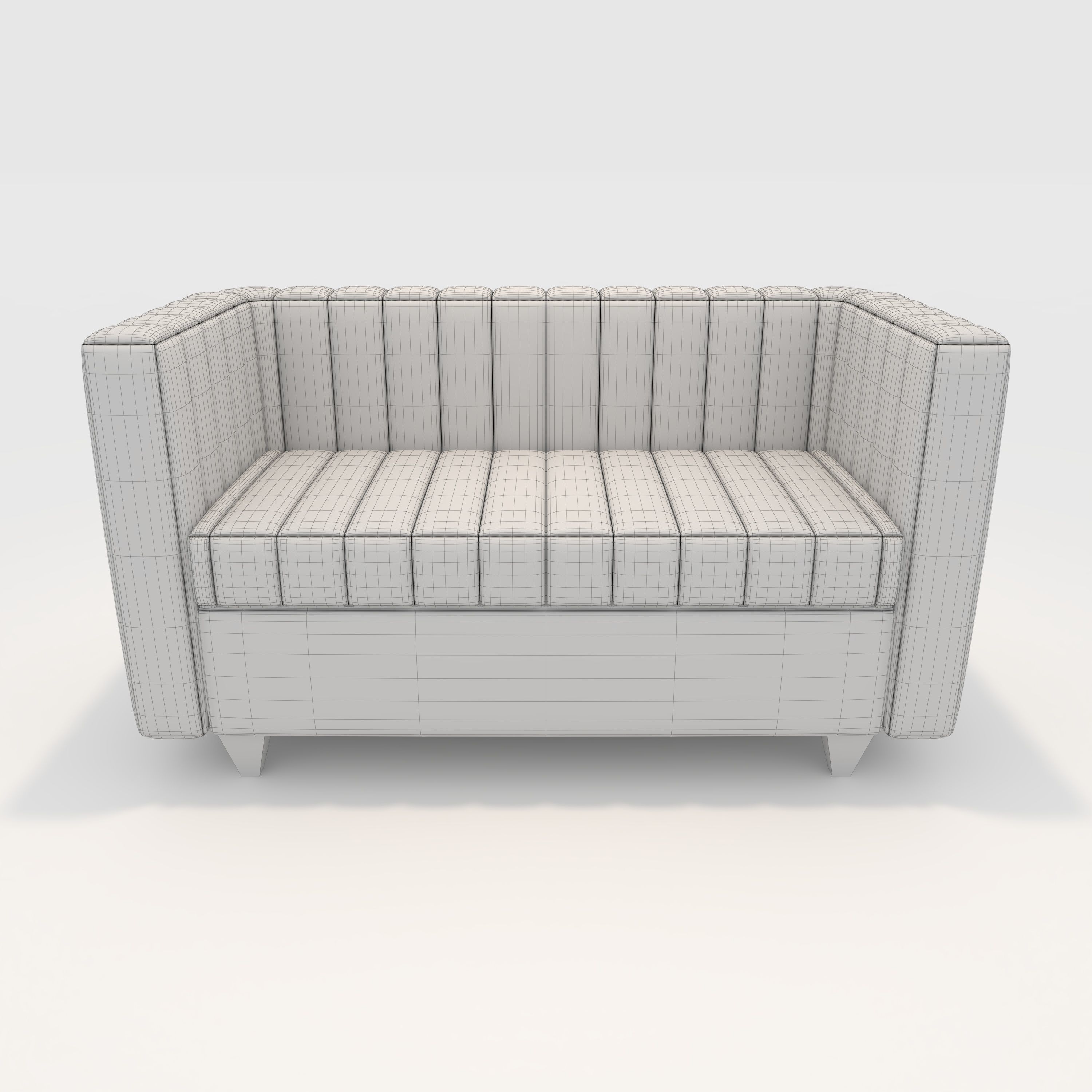 Sofa 2 Seater 3 3D model_3