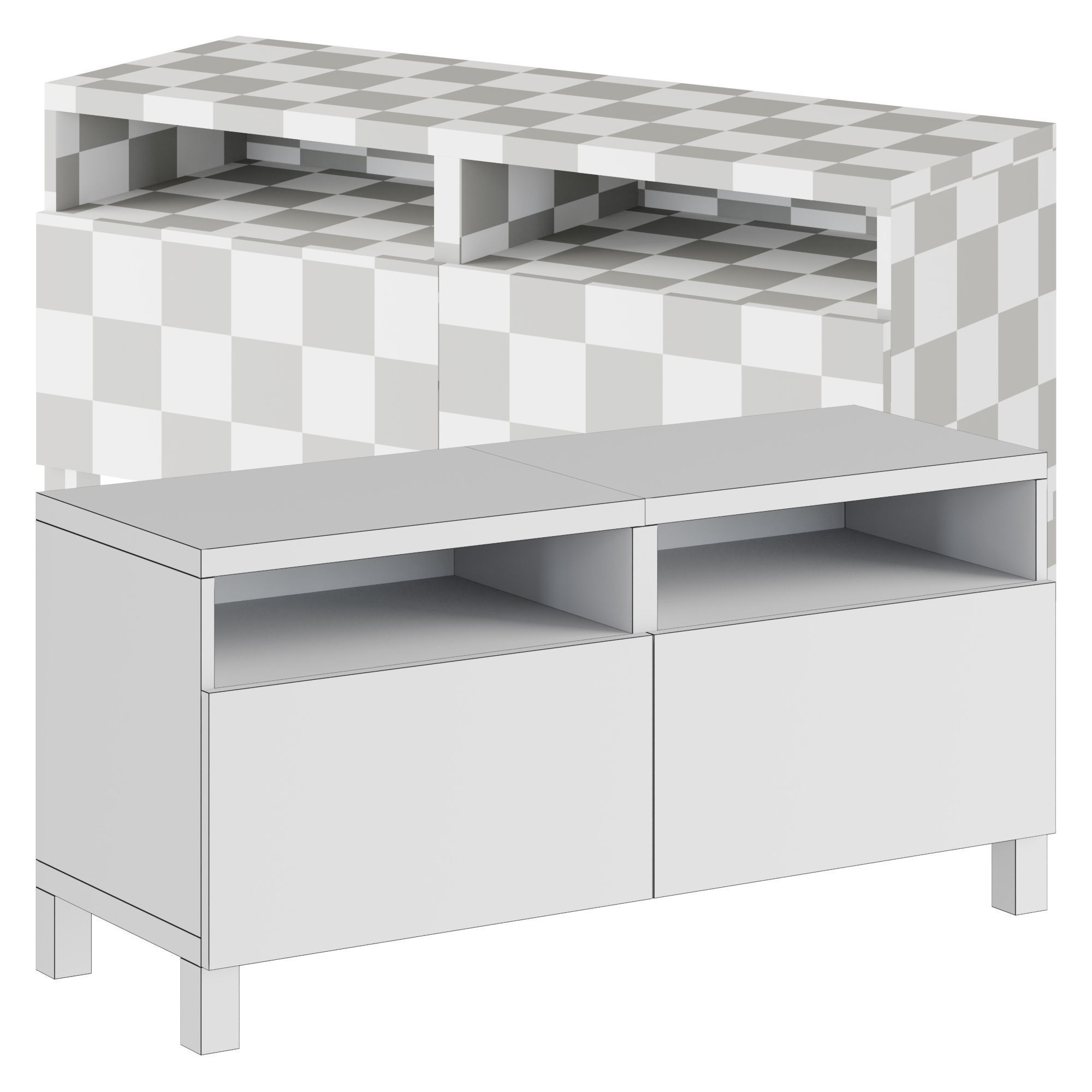 IKEA Combined racks 3D model_2