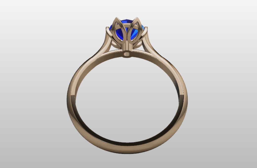 FLOWER RING 3D print model_2