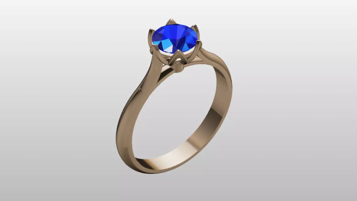 FLOWER RING 3D print model_0