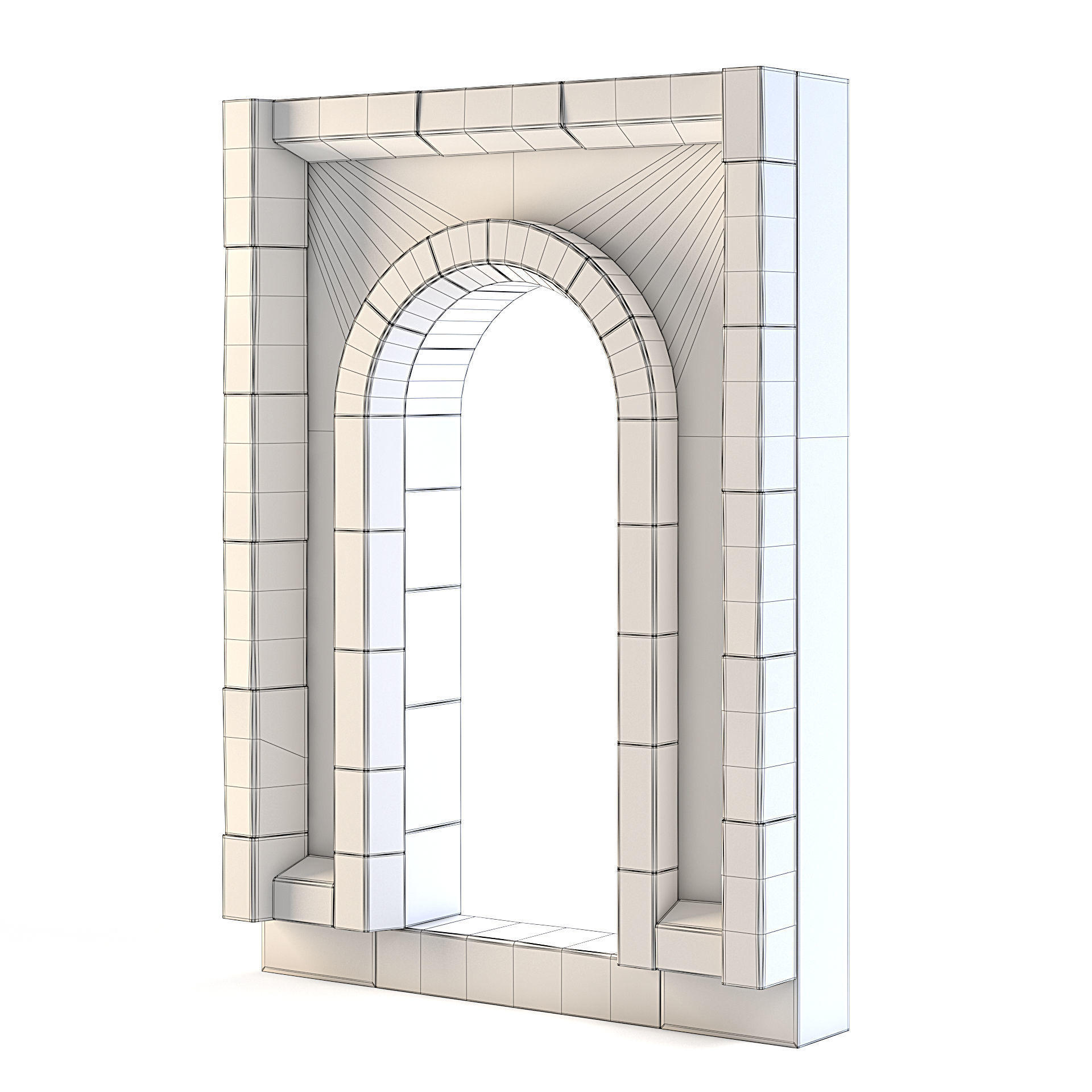 Dungeon Wall Entrance 3D model_5