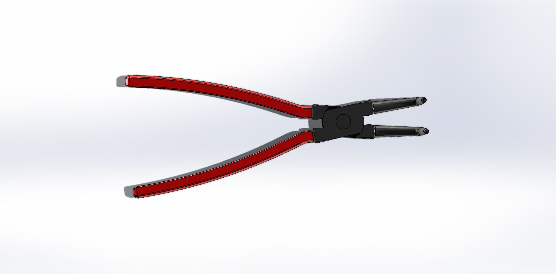 Alicate de Bico Nose Pliers 3D model_2