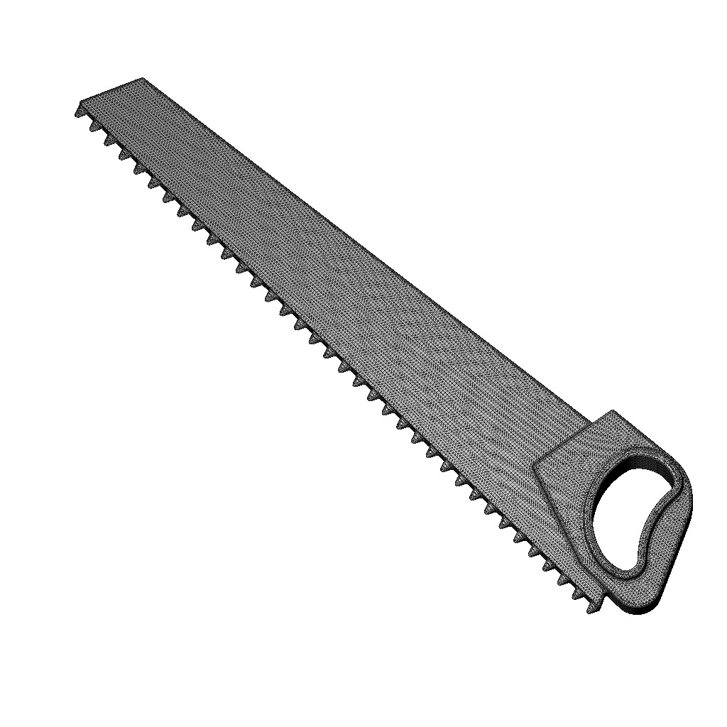 Carpentry Hand Saw 3D print model_4