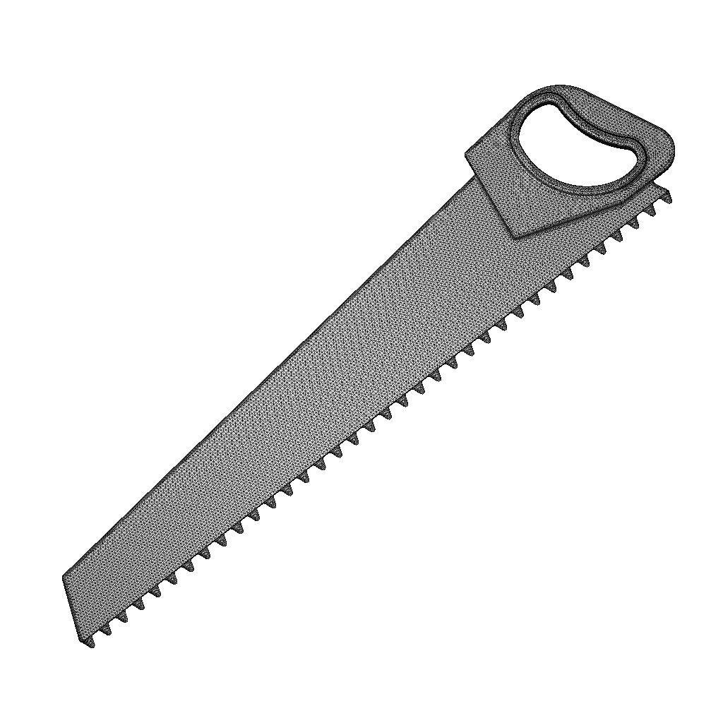 Carpentry Hand Saw 3D print model_3