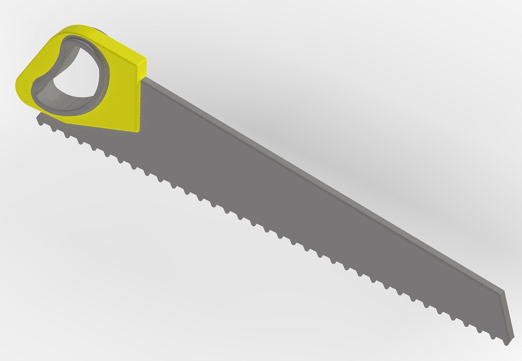 Carpentry Hand Saw 3D print model_2