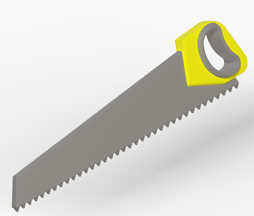 Carpentry Hand Saw 3D print model_1